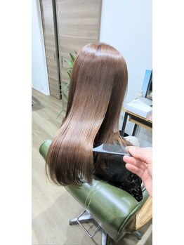 シェノン(CHAINON)の写真/【髪質改善特化サロン松本市庄内にリニューアル！】marrb導入☆乾かしただけで理想のサラサラ髪へ☆