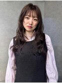 ロングニュアンスパーマ×顔まわりレイヤー【鎌田 隆雅】