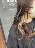 王道イヤリングカラー/ベージュカラー/艶髪/20代30代40代