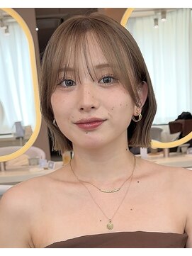 サンド ミュウ 横浜店(sand mieu) 横浜で叶うくびれボブ/韓国ヘア/赤みなしベージュ