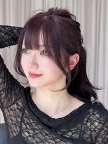 エラン トウキョウ 学芸大学店(elan tokyo)&nbsp;結んでも可愛い/顔まわりカット/レイヤー/モーヴブラウン
