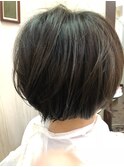 お客様 サロン スタイル ロングからバッサリとショートボブに