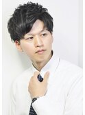ビジカジくせ毛風パーマショートレイヤー