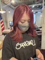 トロニー(TLONY)&nbsp;ピンクカラー　ブリーチ　stylist/miaki