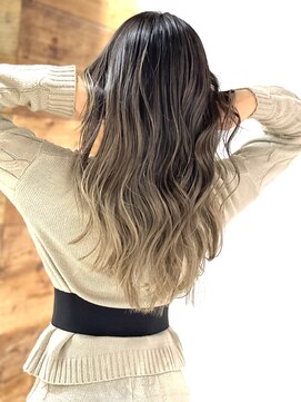 フォーク(FOLK) 海外風バレイヤージュ　白髪ぼかし　髪質改善　ハイライト