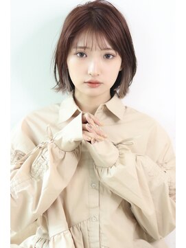 オーロ 武庫之荘店(ORO) 外ハネボブ/インナーカラー/切りっぱなしボブ