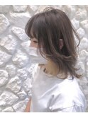 #イヤリングカラー#レイヤーカット#ベージュ