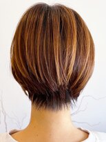 レポヘアー(Repos hair)&nbsp;20代30代40代大人可愛いハイライトショートボブブラウンベージュ