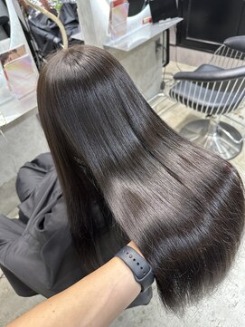 エトラ 渋谷店(etora) うるツヤ 透け感 シルキーグレー ケラチントリートメント