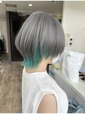 ショートウルフ/インナーカラー