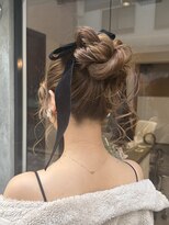 シェル(SHEL+L)&nbsp;ふんわりラフに、結婚式前撮りhair arrange【HARUNA】