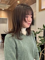 ビュートリアム ギンザ(BEAUTRIUM)&nbsp;レイヤーカット＊顔周り＊顔周りレイヤー＊オリーブベージュ