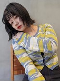 ミニボブ/切りっぱなし/ボブ/縮毛矯正/タッセルボブ