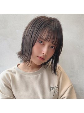 キミトヘアデザインアンドスパ(Kimito Hair design&spa) 外はねボブ マロンベージュ くすみベージュ マッシュショート