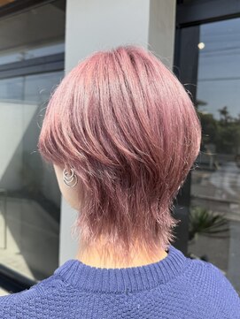 ビーストバイブランカ 刈谷三河安城(BEEst by BLANCA) ウルフスタイル×ピンクベージュ