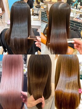 ジャム オードリー(Jam Audrey)の写真/【JAMはダメージ毛(カラー,ブリーチ,エイジング)でも施術OK】変革！髪質改善-縮毛矯正(酸性ストレート)！