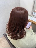 ブリーチなしピンクブラウン♪