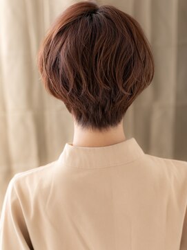 カバーヘア ブリス 上尾西口店(COVER HAIR bliss) ピンクブラウンくせ毛風フェザーショートTc4上尾20代30代40代