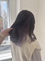 プライズ 表参道原宿店(prize)&nbsp;インナーカラーブルーラベンダー寒色系カラー原宿表参道