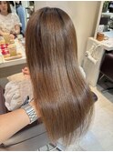 レイヤースタイル 艶髪 ストレート