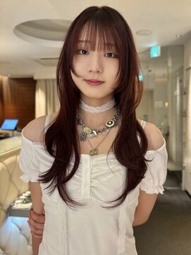 ヤヨイブレインズフェアリー(YAYOI BRAINS fairy) 透け感チェリーレッド×ハッシュレイヤー☆