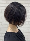 大人可愛い丸みボブ