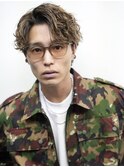 MEN’S HAIR/ブルーブラック/フェザーパーマ/渋谷ア