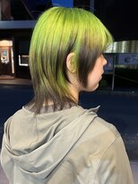 ラック 津田沼(LUCK)&nbsp;ネオングリーンダブルカラーインナーカラーケアブリーチ