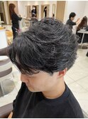 下丸子強めフェザーパーマフェザーショート