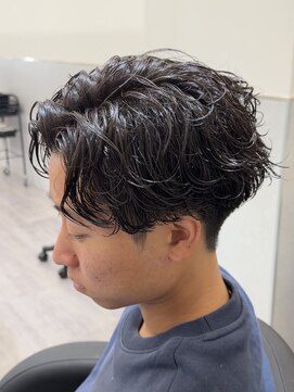 ビカムメンズヘアー 栄店(become men's hair) かきあげるだけ！大人ルーズパーマセンターパート