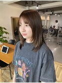 レイヤーカット ベージュ　くすみベージュ【騎射場/荒田/郡元】