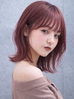 ヴィータ ヘア デザイン(Vita Hair Design)&nbsp;レイヤーカット ミディアム ボブ 透明感カラー くびれヘアUP