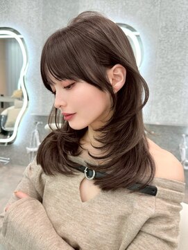 グロー オオミヤ アネックス 大宮(GLROW OMIYA ANNEX) ★レイヤーカット ブリーチなし ベージュ