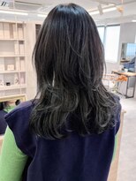 ミュラ(mulah)&nbsp;ネイビーグレージュ透明感カラー＊ロングレイヤーカット/明大前