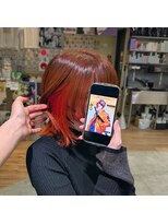 トーキョー オタクヘアー(TOKYO OTAKU HAIR) CR ありさか/推しカラー/インナーカラー/ウルフカット/オレンジ