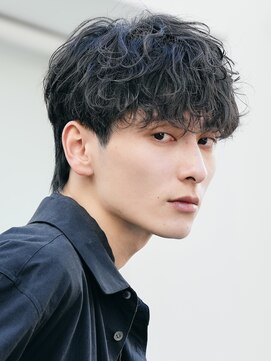 レタッチバイフィフス 大阪梅田(RETOUCH by fifth) 大阪メンズパーマシャドウパーマシースルーマッシュウルフゆるめ