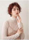 大人可愛い30代40代50代小顔マッシュショート丸みショート