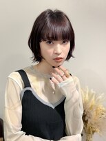 エニィ 清澄白河(enny) 前髪ありニュアンスパーマであか抜けショートボブ