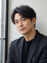 アイシー(ICY) メンズカット40代センターパート