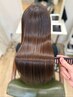 【色が落ちやすい方、ツヤ髪になりたい方】カット+髪質改善プレミアムカラー