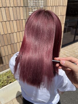 シーツー 川口店(C2) ブリーチ無しダブルカラー（ラベンダーピンク）