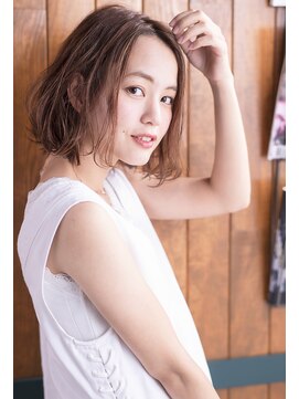 オリーブフォーヘアー(olive For hair) 切りっぱなし×ナチュラルボブ×無造作【olive for hair】