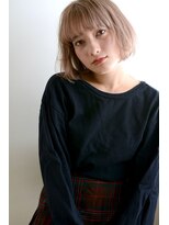 ミラバイグリーン(Mira by green)&nbsp;ｗｈite beige 【ワンレン】bob #4