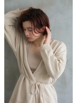 アリエッタ ギンザツー(ARIETTA GINZA2) レディ　ハンサムショート× チェリーベージュ★センターパート