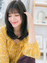 モッズヘア 越谷(mod's hair) ■黒髪が大人可愛い愛され小顔セミディ106-5★越谷20代30代40代