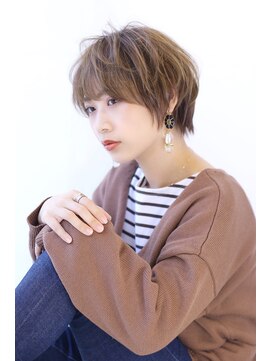 オーロ 宝塚店(ORO) イメチェンローライトフォギーベージュ小顔ワンサイドショート