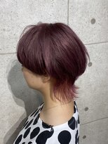 ヘアサロン ドットプラス 町田店(dot. plus)&nbsp;マッシュウルフ×ピンク×裾カラー