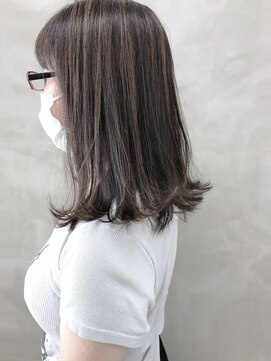 スー 渋谷(suu) ＊【SUN】ナチュラル大人ハイライトグレーブラウン