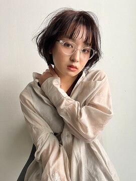 イースエモーション(ease et motion) 【天神 今泉 大名】ウェービーボブ　シアー　カシスベージュ