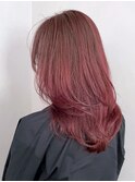 レッドレイヤー_グレージュカラーボブウルフ_ba402331
